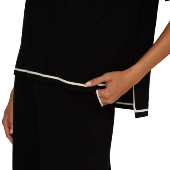 NWT Adrianna Papell Women's Lightweight Sweater Set, Black - Picture 5 of 6